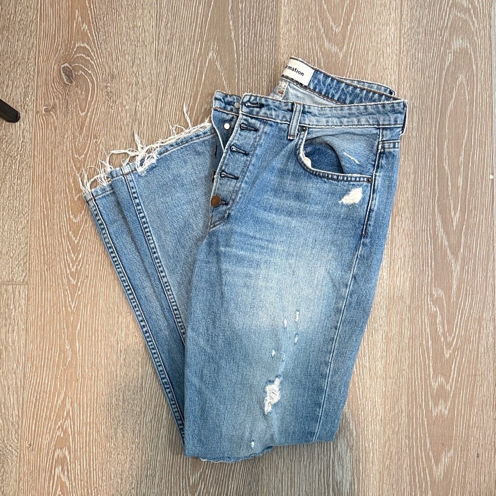 Reformation Light Blue Boyfriend Jeans